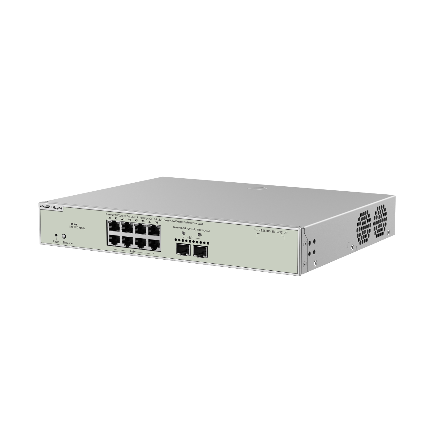 Ruijie RG-NBS5300-8MG2XS-UP 10 Ports Multi-Gigabit Layer 3 Managed Switch with 8 PoE++ Ports, 2 SFP+ Uplink Ports thumbnail 9
