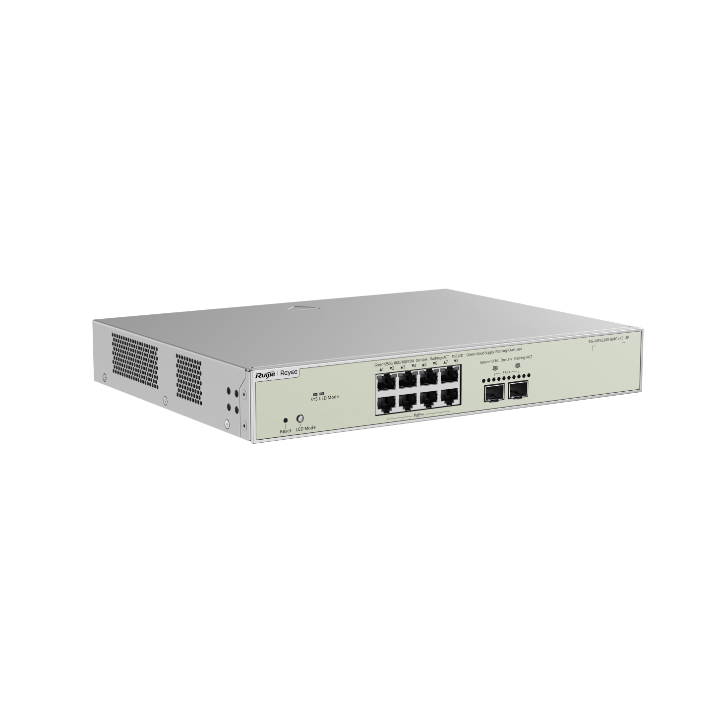 Ruijie RG-NBS5300-8MG2XS-UP 10 Ports Multi-Gigabit Layer 3 Managed Switch with 8 PoE++ Ports, 2 SFP+ Uplink Ports thumbnail 8