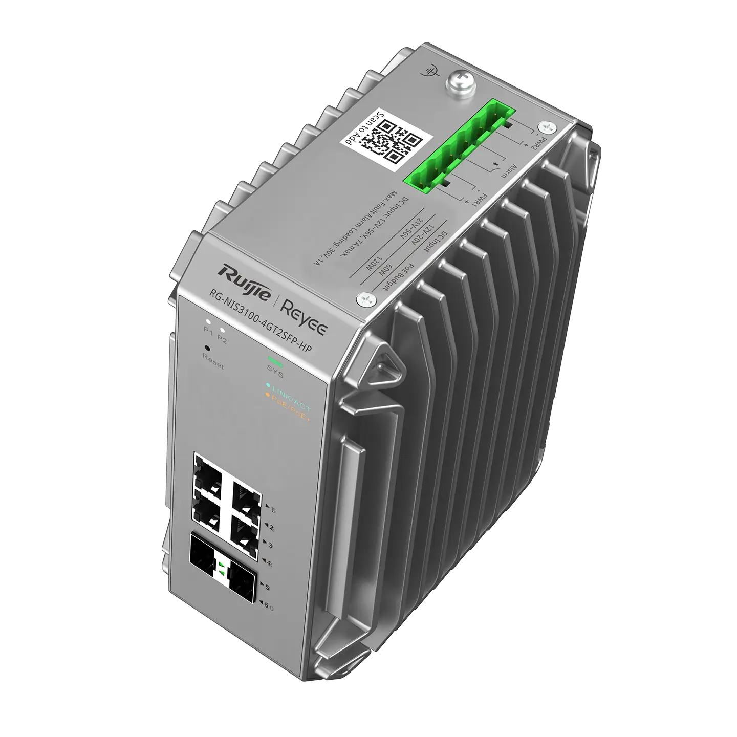 Ruijie RG-NIS3100-4GT2SFP-HP True Industrial-Grade Switch Specially Designed for Harsh Environments thumbnail 7