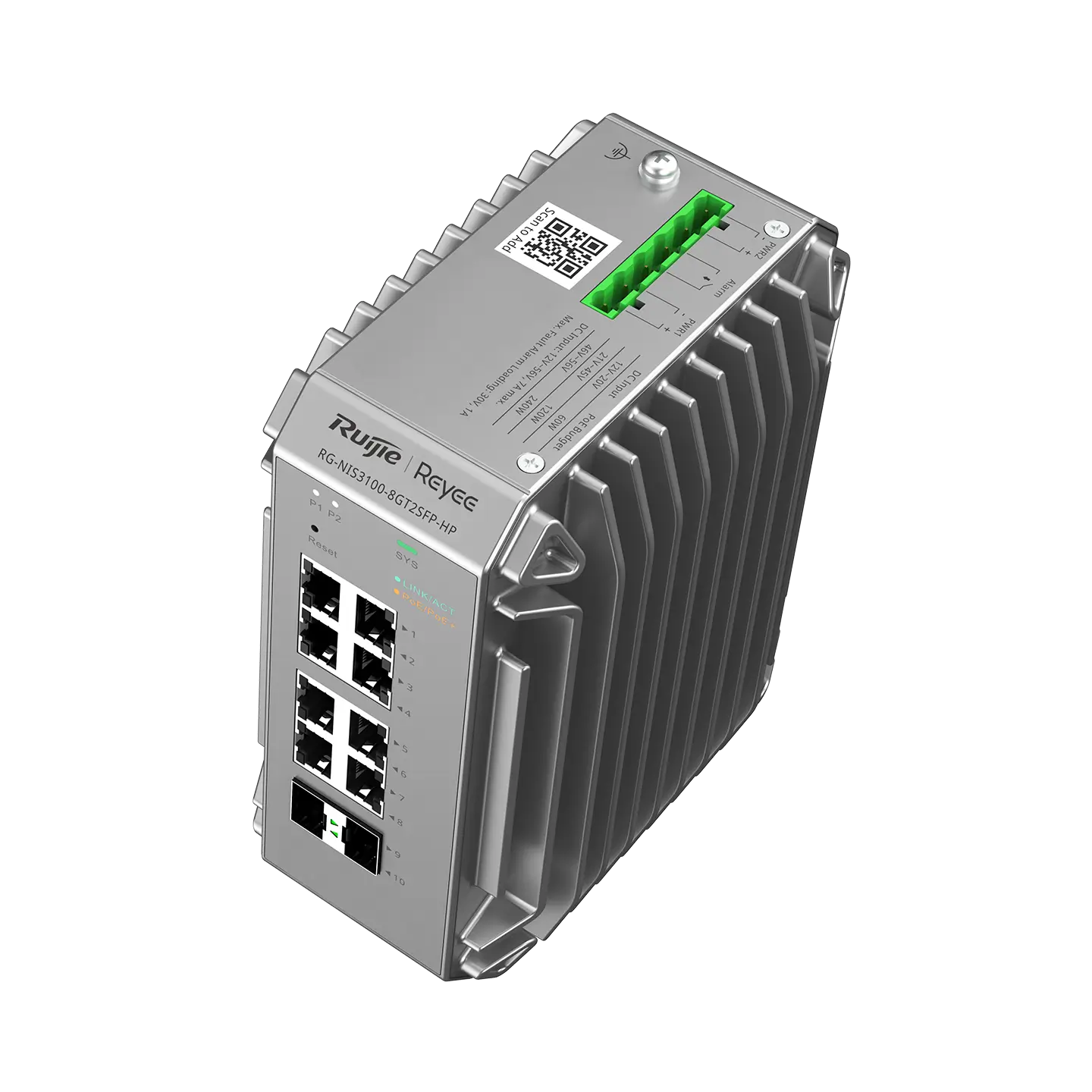 Ruijie RG-NIS3100-8GT2SFP-HP True Industrial-Grade Switch Specially Designed for Harsh Environments thumbnail 6