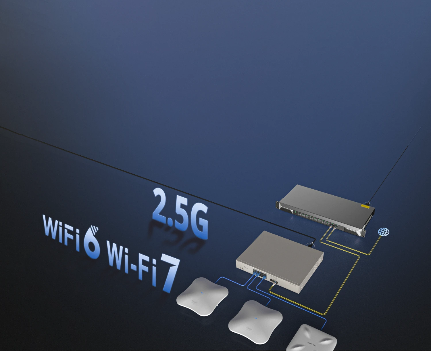 Ruijie RG-NBS3300-8MG2XS-P, 8-Port Muti-Gigabit Layer 2 Managed Switch with 8 x PoE+ Ports, and 2 x SFP+ Uplink Ports thumbnail 7