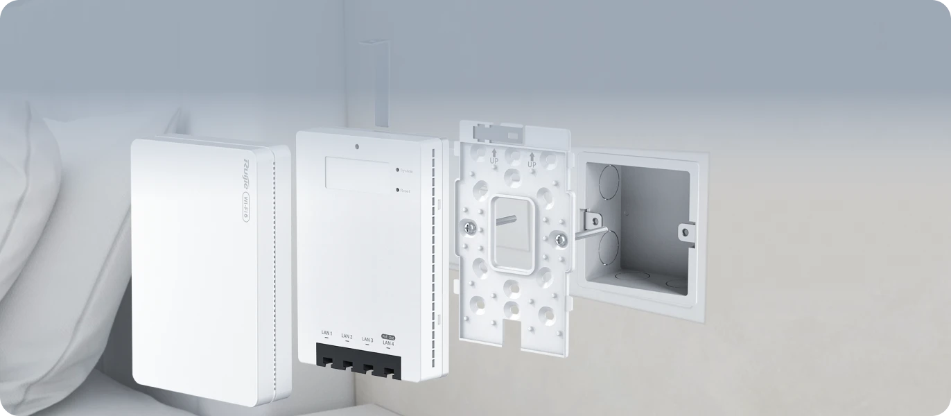 Ruijie RG-RAP62-Wall, Wi-Fi 6 AX3000 Dual-Band Multi-Port Wall-Plate AP thumbnail 11
