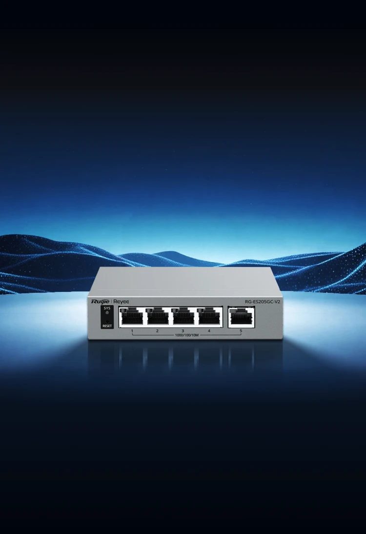 Ruijie RG-ES205GC-V2, 5-Port Gigabit Smart Cloud-Managed Non-PoE Switch thumbnail 3
