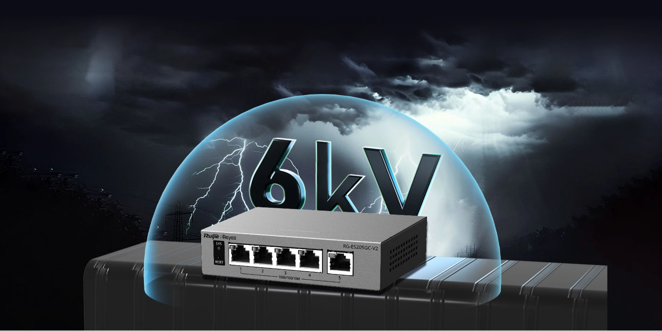 Ruijie RG-ES205GC-V2, 5-Port Gigabit Smart Cloud-Managed Non-PoE Switch thumbnail 4