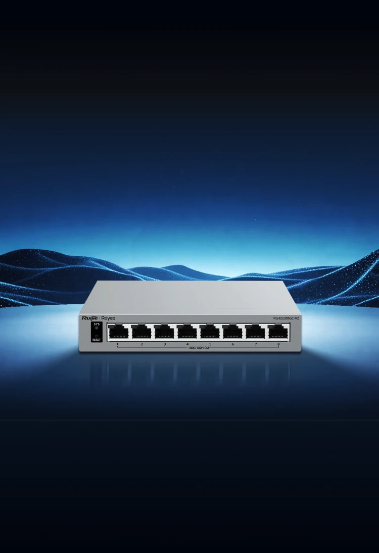 Ruijie RG-ES208GC-V2, 8-Port Gigabit Smart Cloud-Managed Non-PoE Switch thumbnail 3