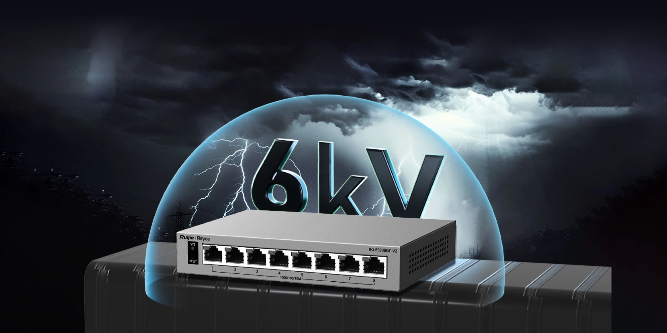 Ruijie RG-ES208GC-V2, 8-Port Gigabit Smart Cloud-Managed Non-PoE Switch thumbnail 4
