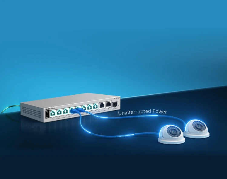 Ruijie RG-ES211GS-P, 10-Port Gigabit Smart Cloud-Managed PoE Switch with 1-Port SFP thumbnail 4
