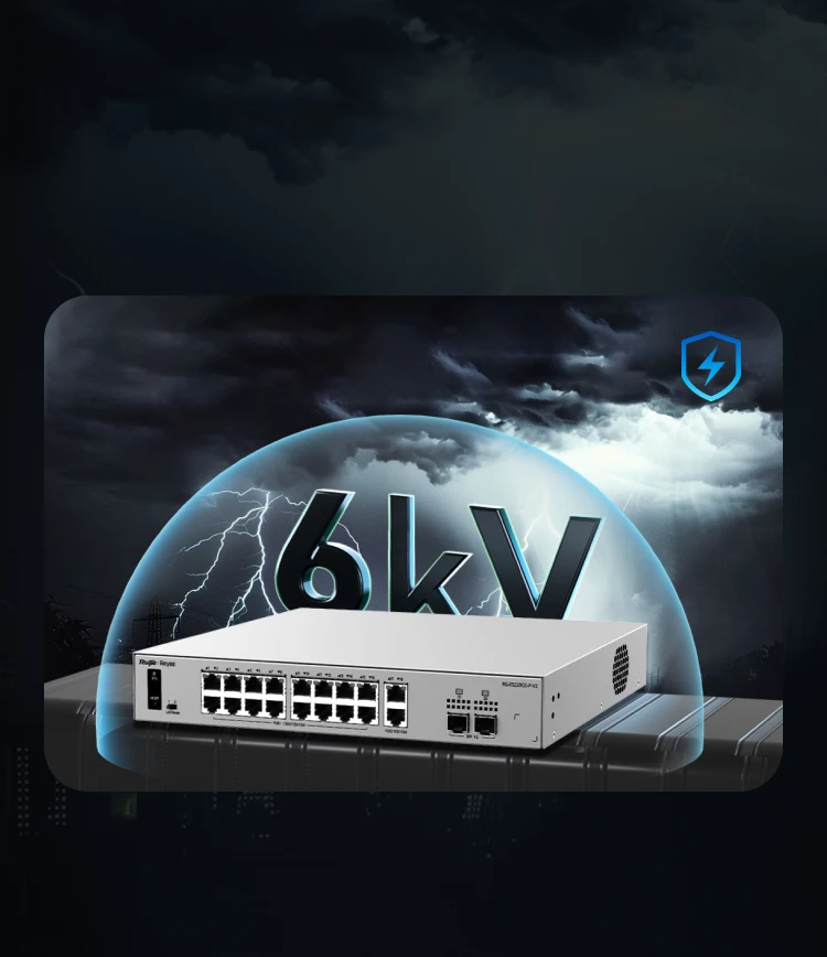 Ruijie RG-ES220GS-P-V2, 20-Port Gigabit Smart Cloud-Managed PoE Switch thumbnail 6