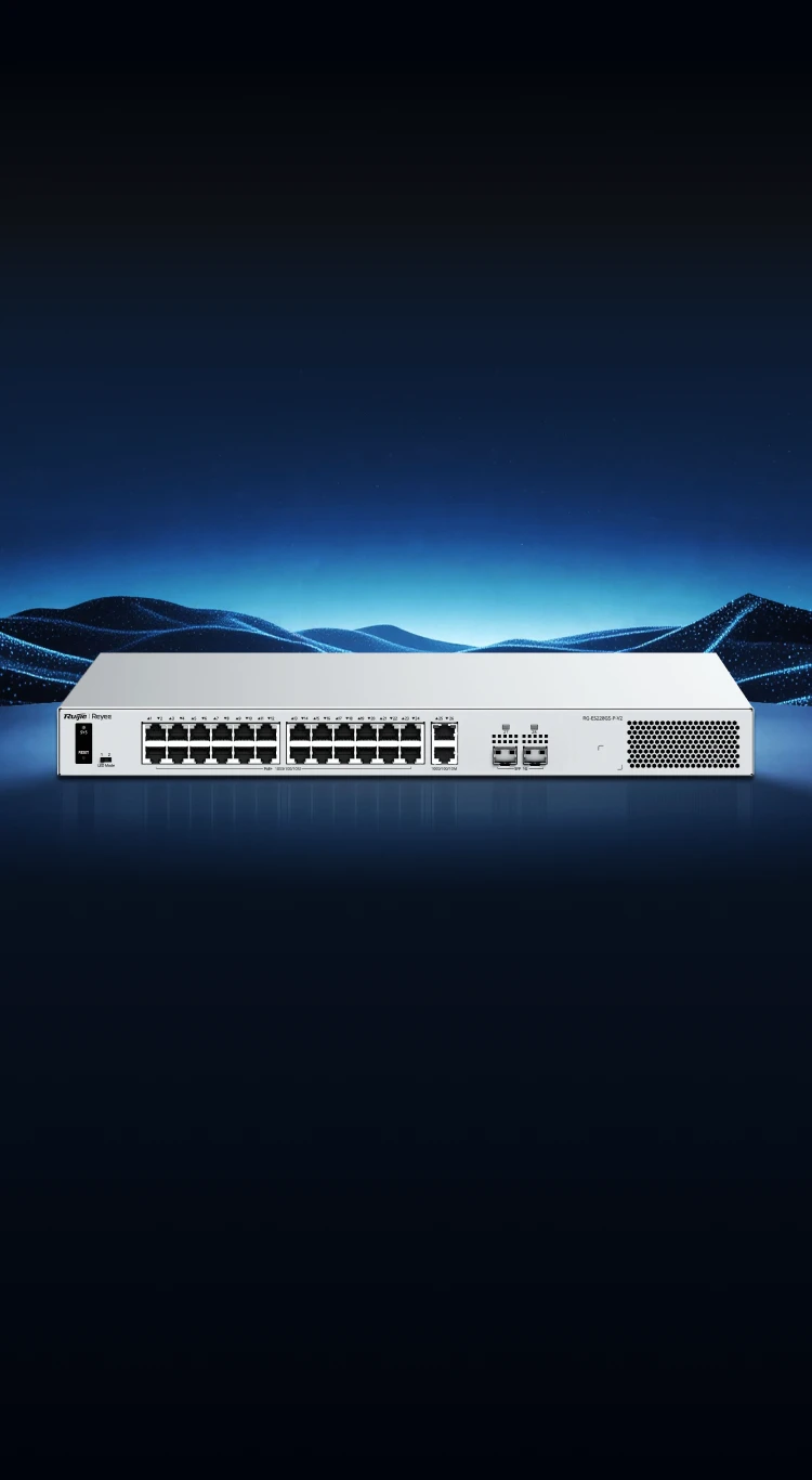 Ruijie RG-ES228GS-P-V2, 26-Port Gigabit Smart Cloud-Managed PoE Switch with 2-Port SFP thumbnail 3