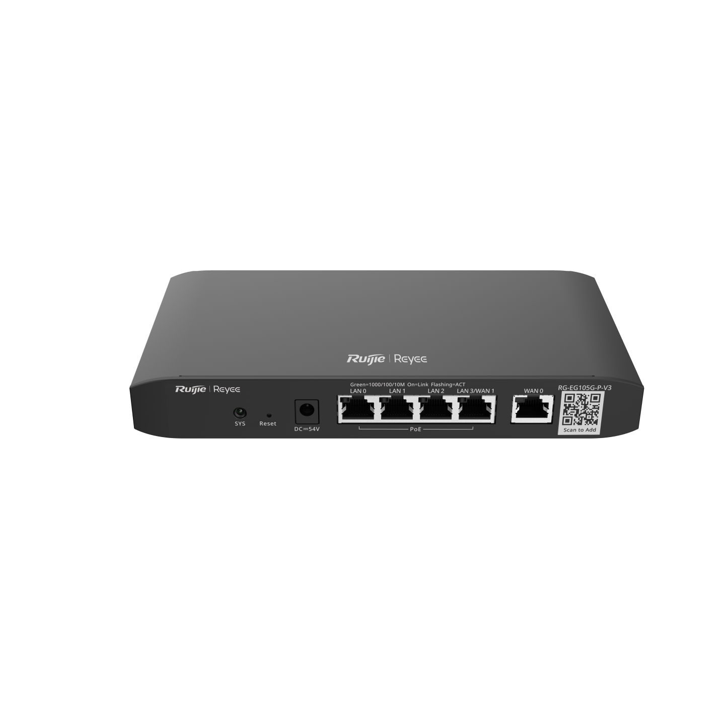 Ruijie RG-EG105G-P-V3 Reyee Cloud Managed PoE Router thumbnail 3